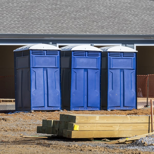 how often are the porta potties cleaned and serviced during a rental period in Peoria OR